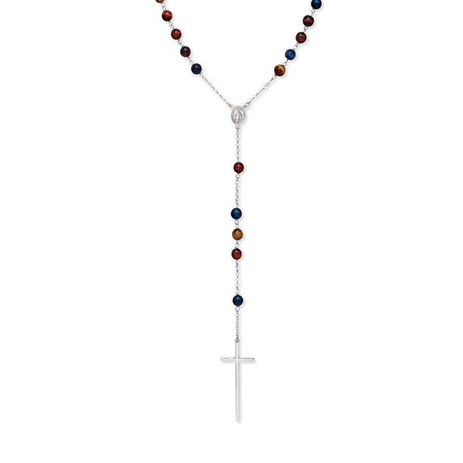 Collane Amen | Collana Rosario Occhio Di Tigre