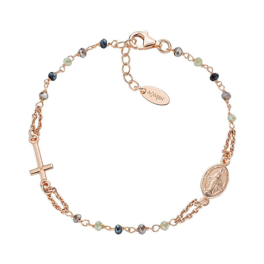 Bracciali Amen | Bracciale Rosario Cristalli Multicolor