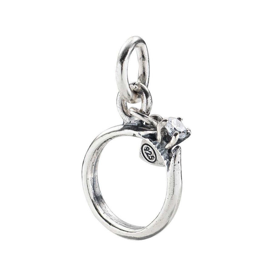 Charms Amen | Charm Anello Solitario Zircone