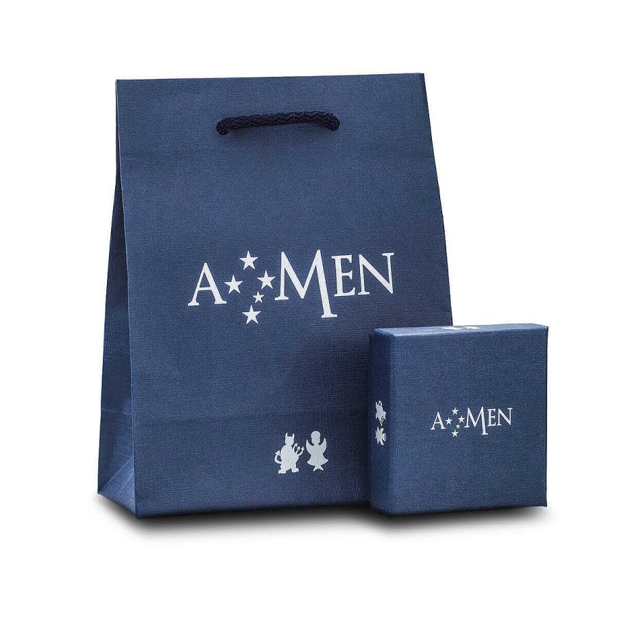 Collane Amen | Collana Angelo Profilo Argento N&N