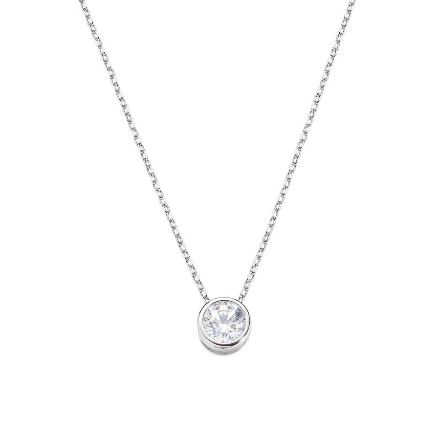 Collane Amen | Collana Diamonds Con Punto Luce Tondo Medio