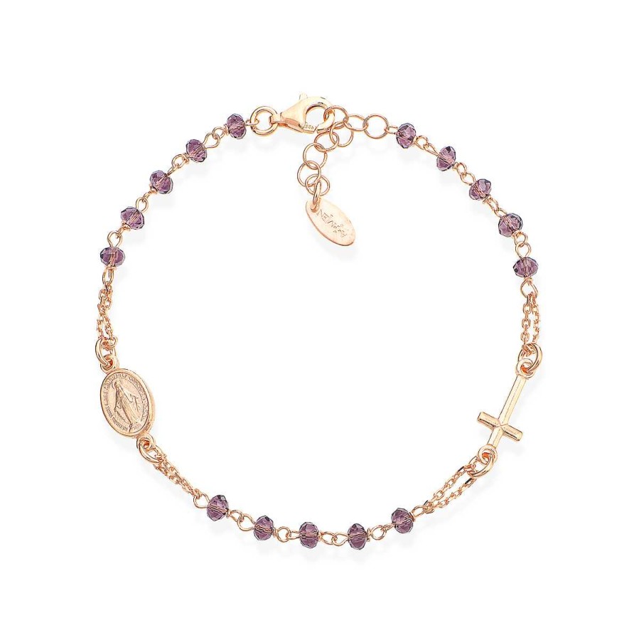 Bracciali Amen | Bracciale Rosario Cristalli Vinaccia