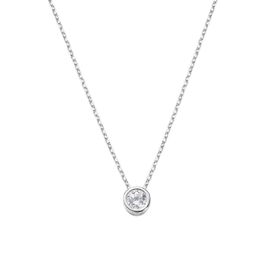 Collane Amen | Collana Diamonds Con Punto Luce Tondo Piccolo