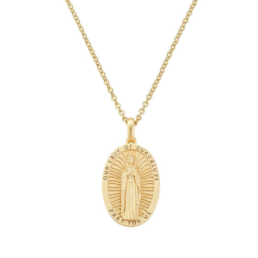 Collane Amen | Collana Medaglia Madonna Di Guadalupe Dorata