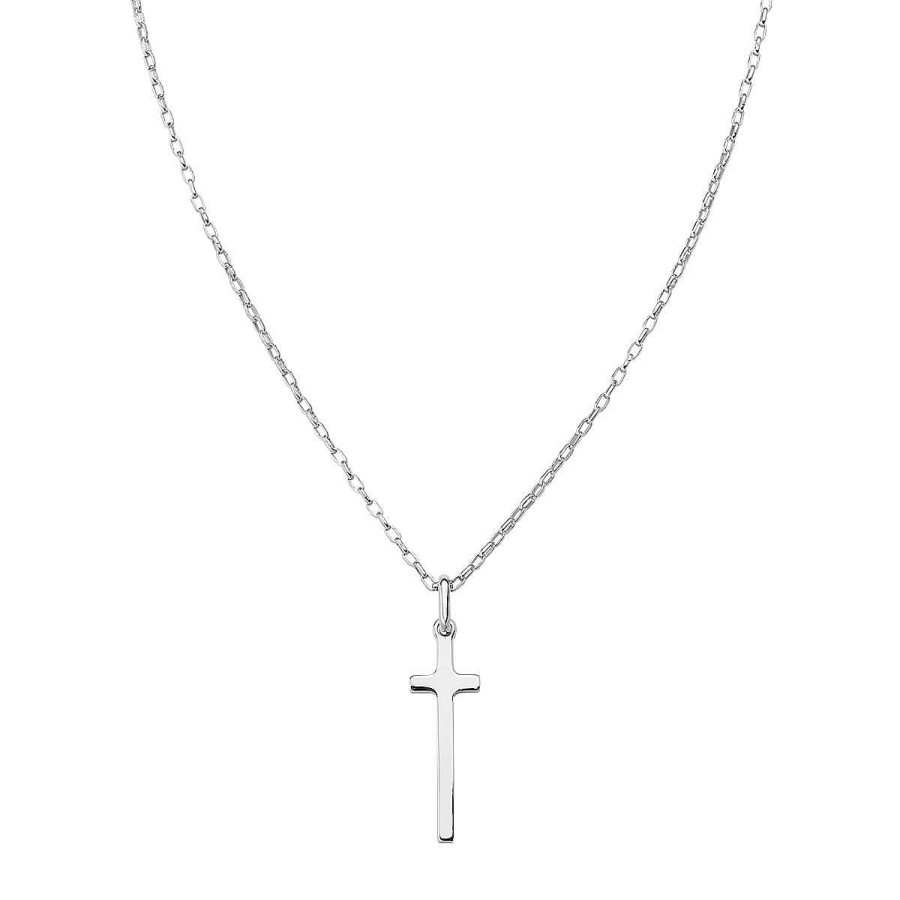 Collane Amen | Collana Croce Lunga Rodio