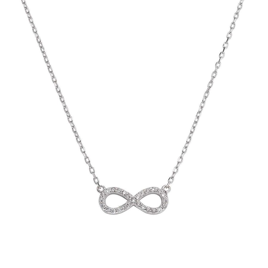 Collane Amen | Collana "Infinito" In Argento Con Zirconi