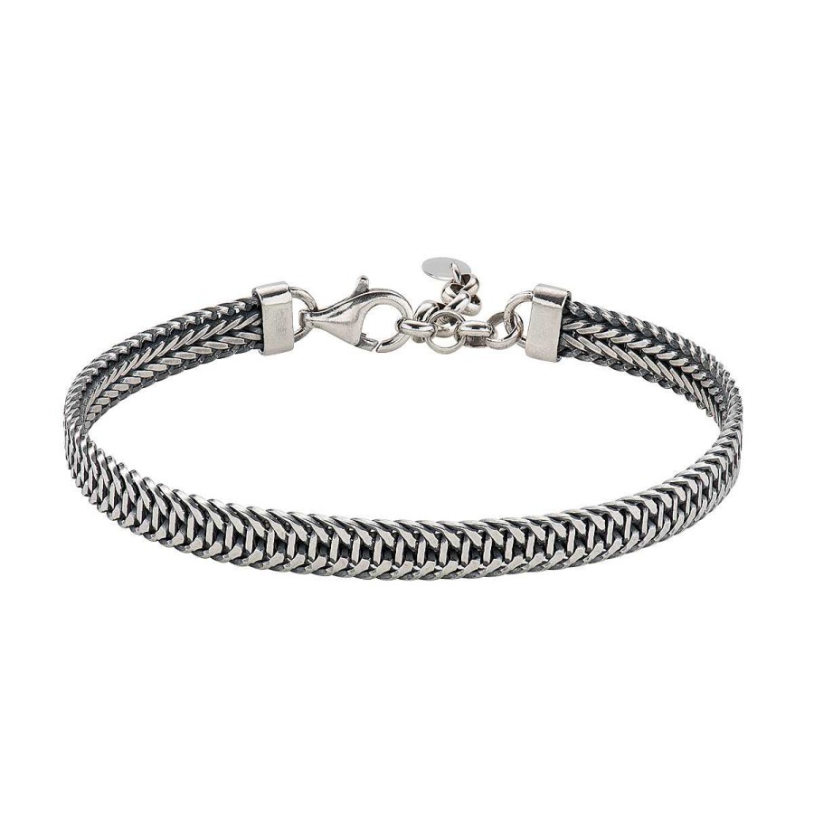 Bracciali Amen | Bracciale Catena Piatta Brunito