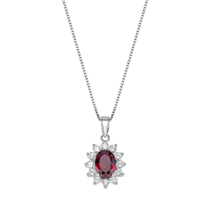 Collane Amen | Collana Royal Lady Zircone Rubino