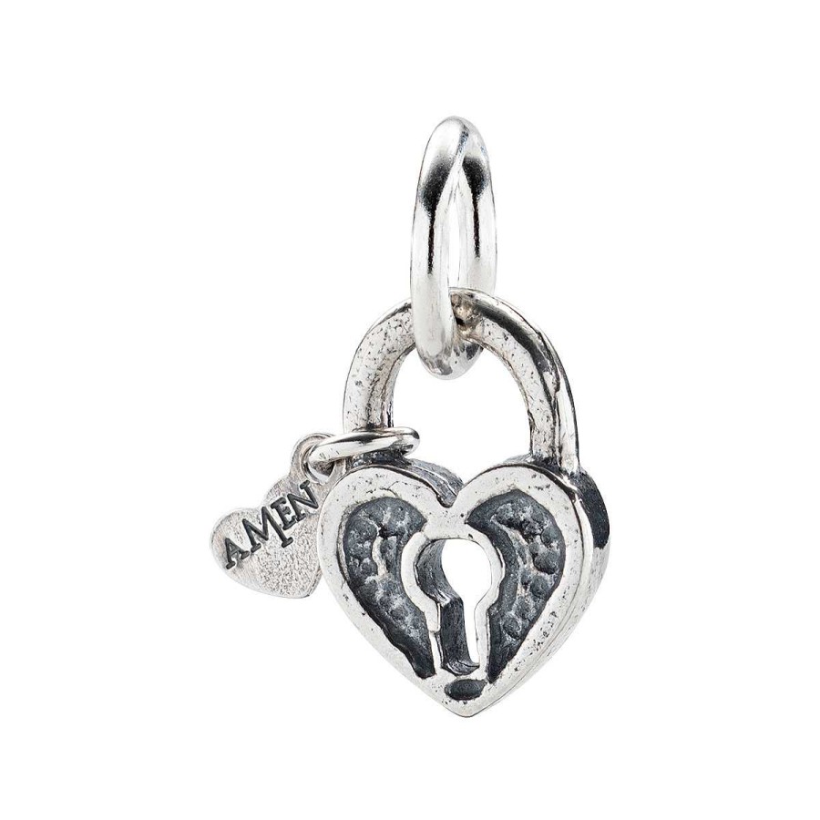 Charms Amen | Charm Cuore Lucchetto