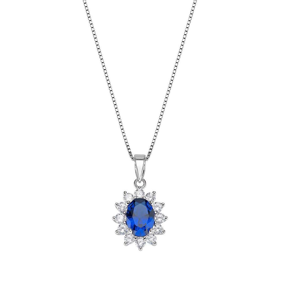 Collane Amen | Collana Royal Lady Zircone Blu