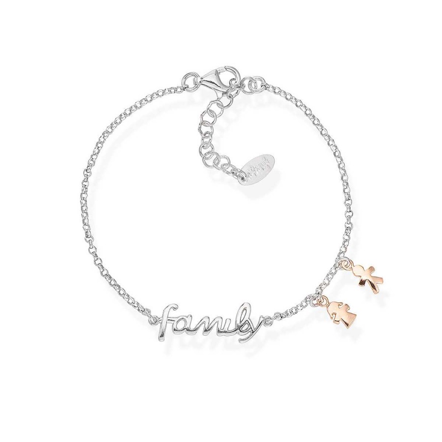 Bracciali Amen | Bracciale Family E Charm Famiglia Ros