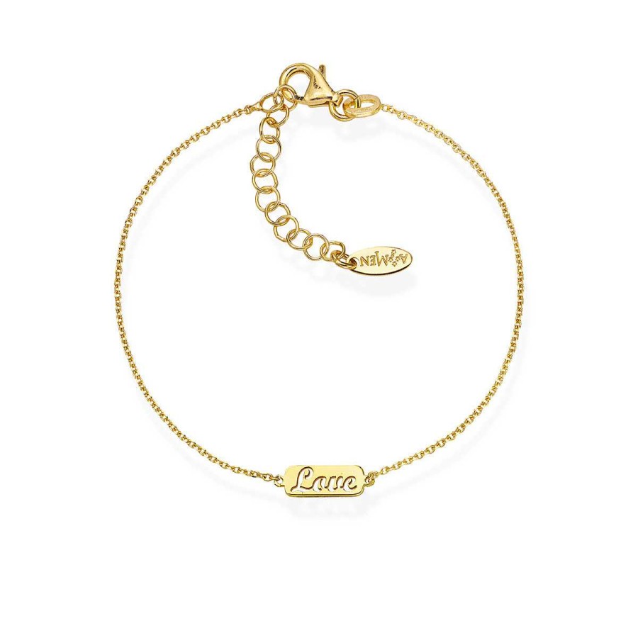 Bracciali Amen | Bracciale Love Dorato