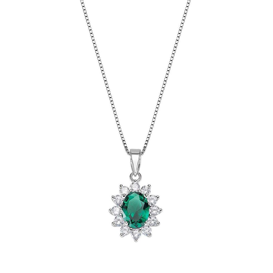 Collane Amen | Collana Royal Lady Zircone Verde