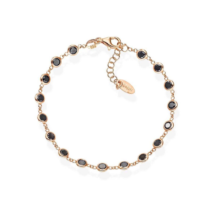 Bracciali Amen | Bracciale Gocce Zirconi Neri