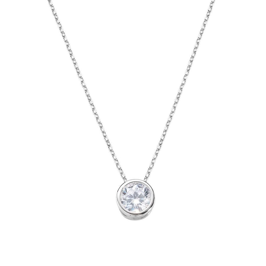 Collane Amen | Collana Diamonds Con Punto Luce Tondo Grande